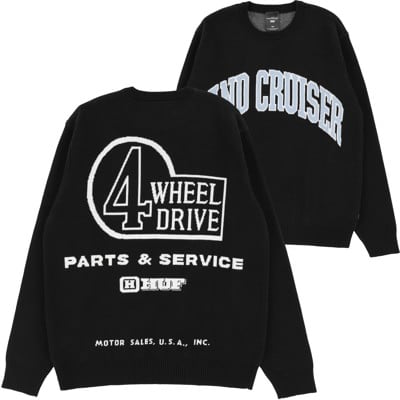 HUF Toyota Land Cruiser Parts & Service Knit Sweater - black - view large