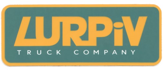 Lurpiv Plate Logo Sticker - green/yellow - view large