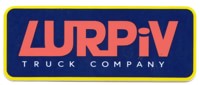 Lurpiv Plate Logo Sticker - purple/salmon