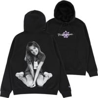 Welcome Britney Spears Flower Pigment-Dyed Hoodie - black