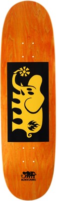 Black Label Elephant Block 9.0 Egg Skateboard Deck - orange - view large