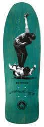 Black Label John and Jeff Forever 10.0 12XU Skateboard Deck - aqua stain