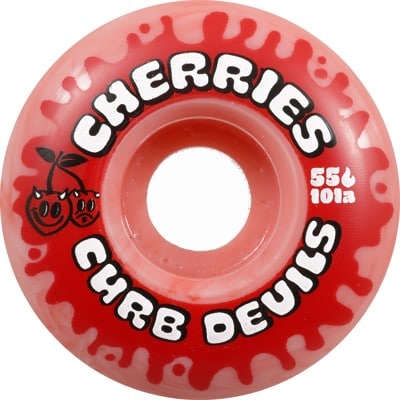 Cherries Wheels Curb Devils Skateboard Wheels - red (101a) - view large