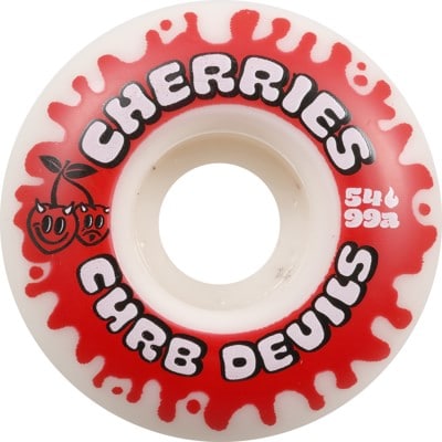 Cherries Wheels Curb Devils Skateboard Wheels - white (101a) - view large