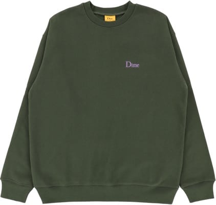 Dime Classic Small Logo Crew Sweatshirt - forest green - view large