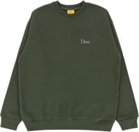 Dime Classic Small Logo Crew Sweatshirt - forest green