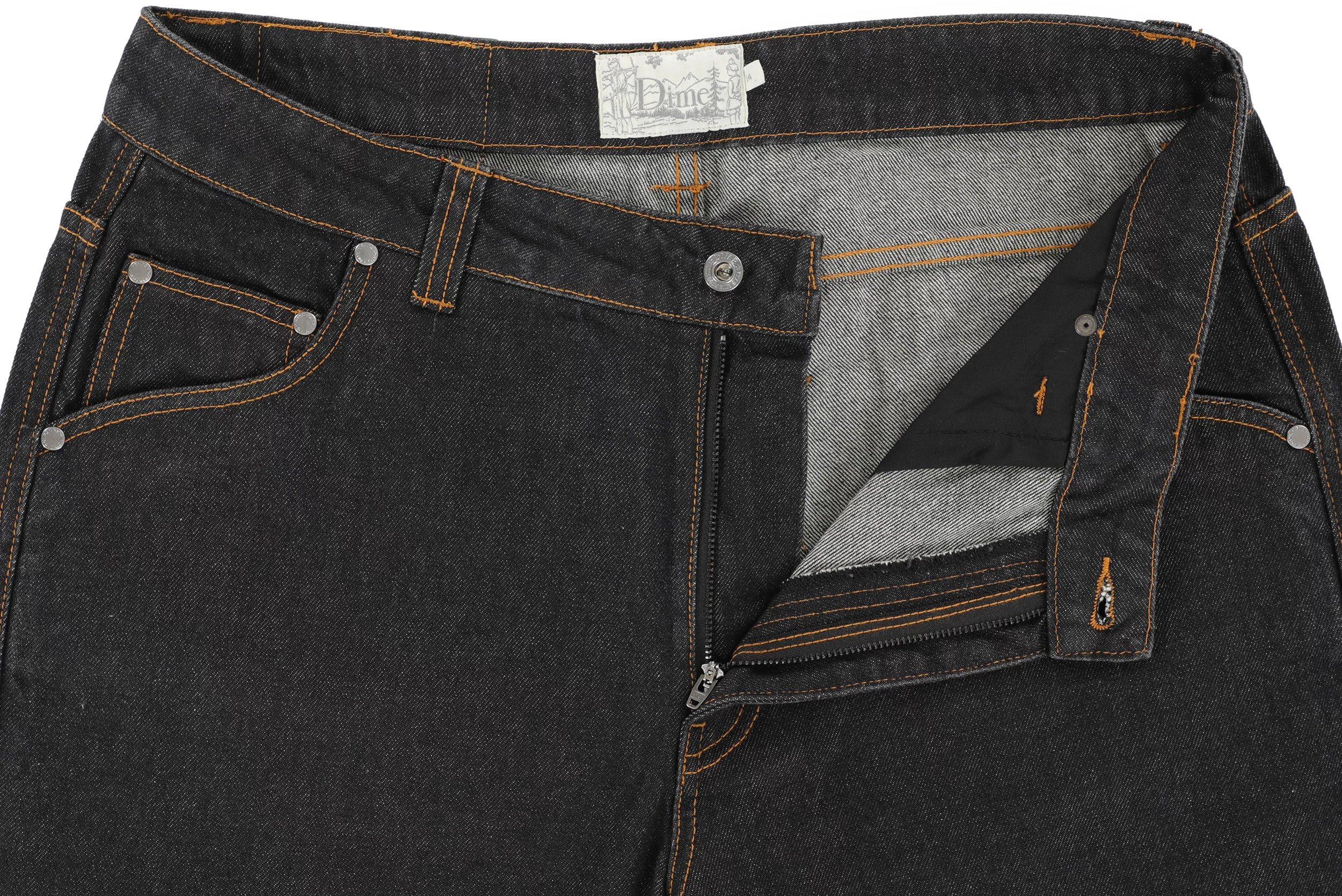 Dime Classic Relaxed Denim Jeans - black washed | Tactics