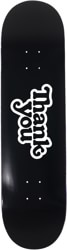 Thank You Logo 8.5 Skateboard Deck - black