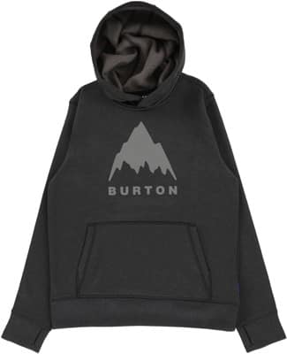 Burton Kids Oak Pullover Hoodie - true black heather - view large