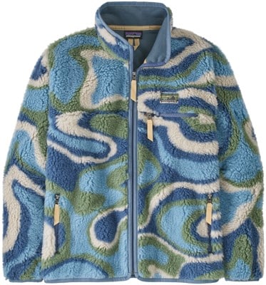 Patagonia Natural Blend Retro Cardigan - swirling earth: thermal blue - view large