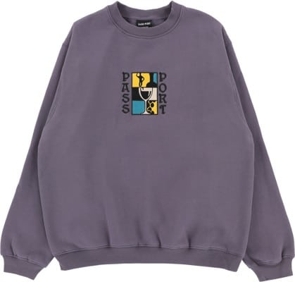 Passport Dine Em' Crew Sweatshirt - dusty blue - view large