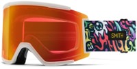 Smith Squad XL ChromaPop Goggles + Bonus Lens - (tall boy) /chromapop everyday red mirror +  storm yllw lens