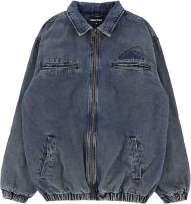 Passport Vineyard Birds Denim Delivery Jacket - washed indigo - view large