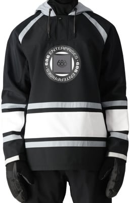 686 Waterproof Slapshot Hoodie - black colorblock - view large