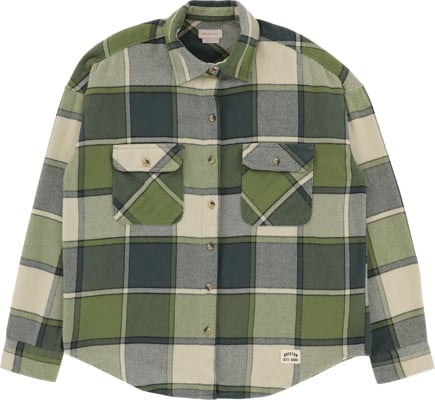 Brixton Women's Bowery Classic Flannel - blue mirage/dill plaid - view large