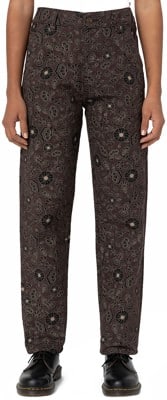 Dickies Women's Ellis Floral Pants - floral on canvas dark base - view large