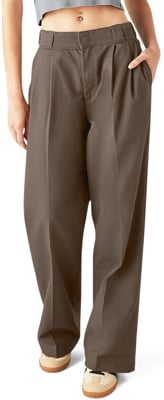 Dickies Women's Pleated Multi Pocket Work Pants - mushroom - view large