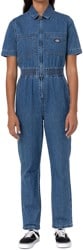 Dickies Women's Houston Denim Coverall Pants - classic blue