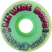 Snot Lil' Wide Boys Skateboard Wheels - green/yellow swirl (101a)