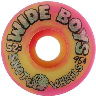 Snot Wide Boys Skateboard Wheels - yellow/pink swirl (95a) - view large