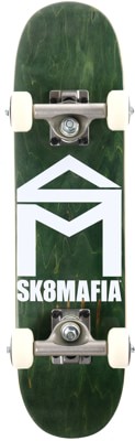 SK8MAFIA House Logo 6.0 Micro Complete Skateboard - army stain - view large