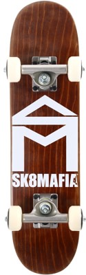 SK8MAFIA House Logo 6.0 Micro Complete Skateboard - brown stain - view large