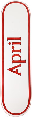 April OG Logo 8.25 Skateboard Deck - red/white - view large