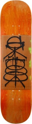 GX1000 Raw 8.5 Skateboard Deck - orange - view large