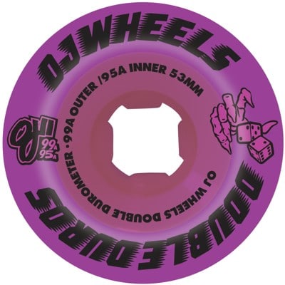 OJ Double Duro Mini Combo Skateboard Wheels - transluscent purple (99a/95a) - view large