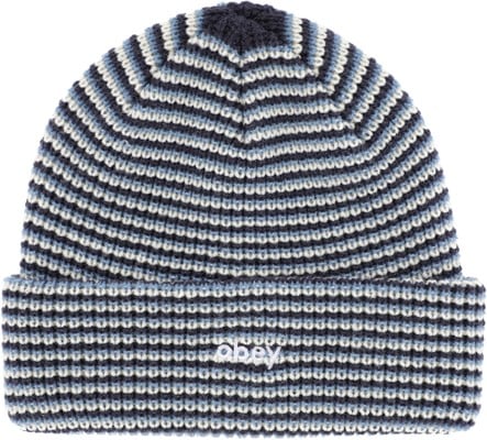 Obey Parker Striped Beanie - coronet blue multi - view large