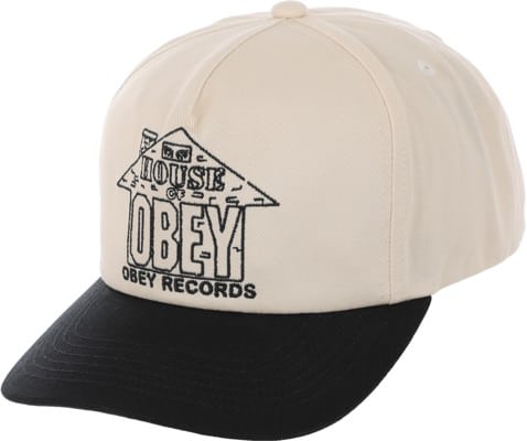 Obey House Of Obey Snapback Hat - unbleached multi - view large