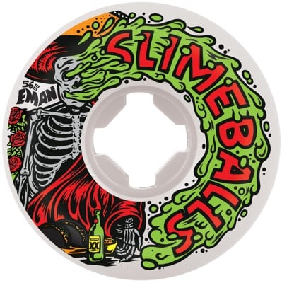 Slime Balls Emmanuel Guzman Guest Vomit Skateboard Wheels - white (97a) - view large