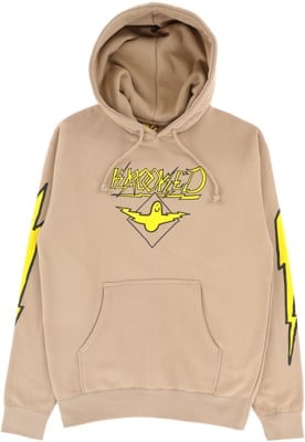 Krooked Bird Lightening Sleeve Hoodie - sandstone/yellow-black - view large