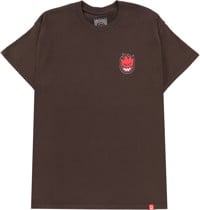 Spitfire Lil Bighead Fill T-Shirt - dark chocolate/red-white-black