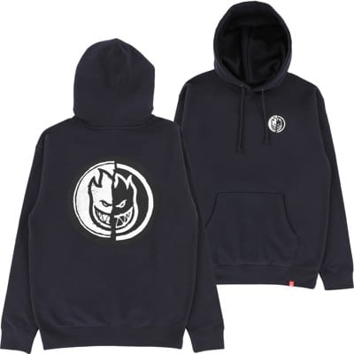 Spitfire Yin Yang Hoodie - navy/black-white - view large