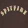 Spitfire Old E Fade Fill T-Shirt - dark chocolate/red-yellow - front detail