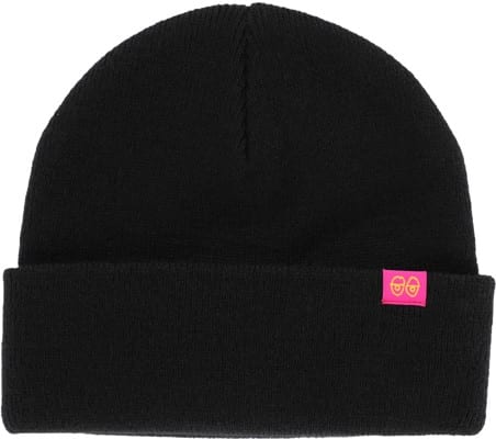 Krooked Eyes Clip Beanie - black/pink/yellow - view large