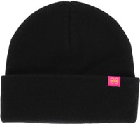 Krooked Eyes Clip Beanie - black/pink/yellow