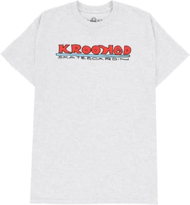 Krooked Skateboardin T-Shirt - ash - view large