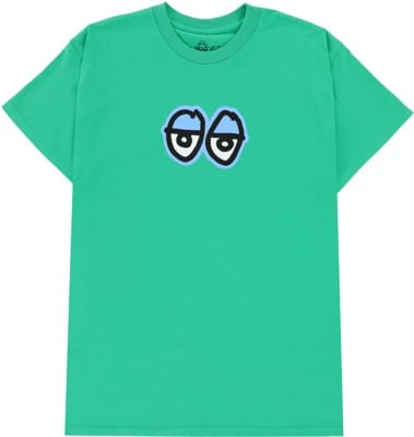 Krooked Eyes LG T-Shirt - kelly green/blue - view large