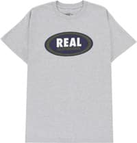 Real Oval T-Shirt - sport grey/navy-olive-white