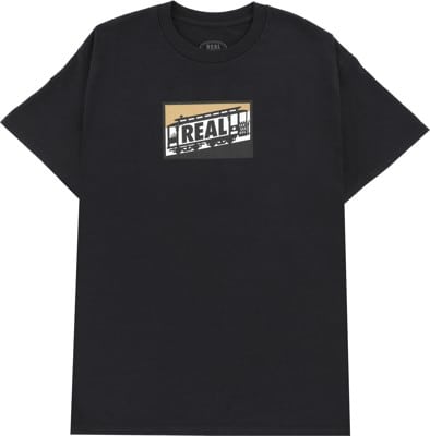 Real Cable Car T-Shirt - black/gold-white-black - view large