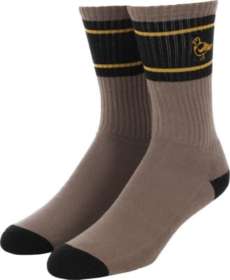 Anti-Hero Basic Pigeon Embroidered Sock - bronze/black/gold - view large