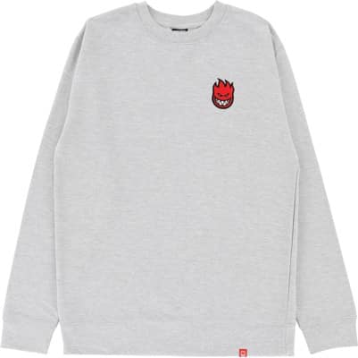 Spitfire Lil Bighead Fill Crew Sweatshirt - grey heather/red/white/black - view large