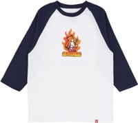 Spitfire Lil Beatdowns 3/4 Sleeve T-Shirt - white/navy