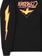 Krooked Bird Lightening Sleeve Crew Sweatshirt - black/yellow-magenta - side