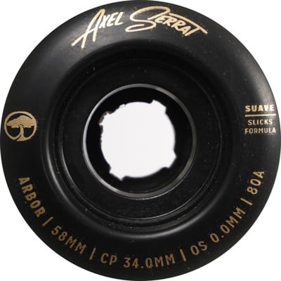 Arbor Axel Serrat Suave Formula Longboard Wheels - black (80a) - view large