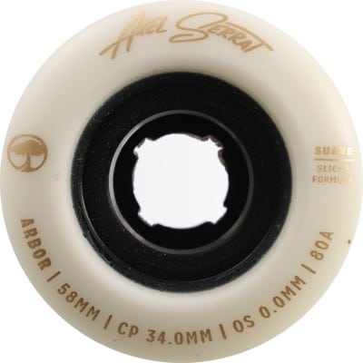 Arbor Axel Serrat Suave Formula Longboard Wheels - white (80a) - view large