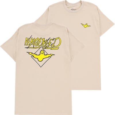 Krooked Bird Lightening T-Shirt - sand/yellow-magenta - view large