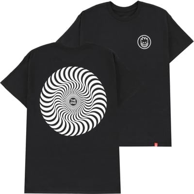 Spitfire Classic Swirl Overlay T-Shirt - black/white-grey - view large